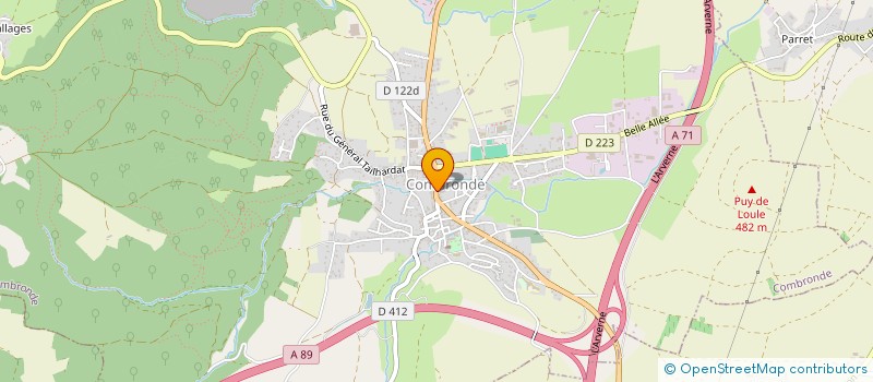 localisation de l'entreprise SCI JEPAT  COMBRONDE