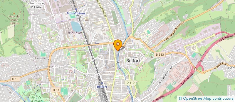 localisation de l'entreprise SCI JEPCOCEGUIL à BELFORT