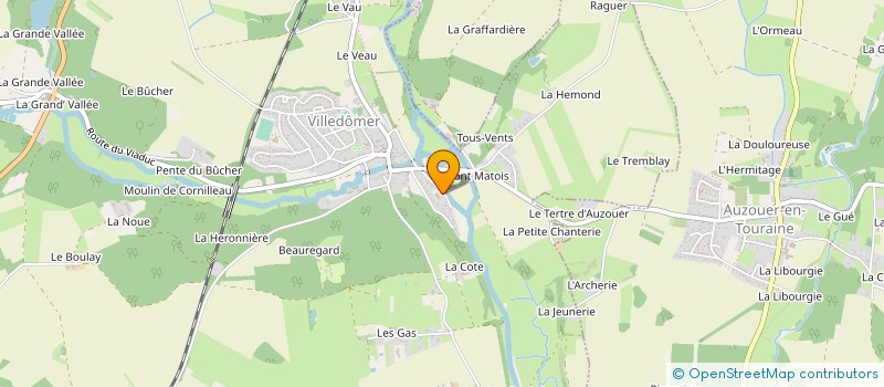 localisation de l'entreprise SCI JEPS  VILLEDOMER