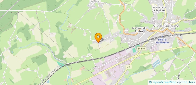 localisation de l'entreprise SCI JERADE  LE GREZ