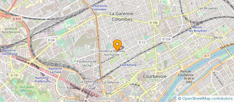 localisation de l'entreprise SCI JERANE  COURBEVOIE