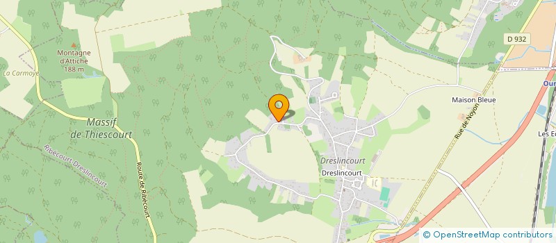 localisation de l'entreprise SCI JERCA  RIBECOURT-DRESLINCOURT