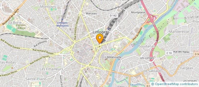 localisation de l'entreprise SCI  JERDEN à LIMOGES