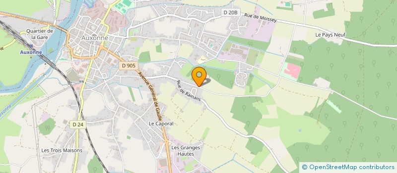 localisation de l'entreprise SCI JEREJADE  AUXONNE