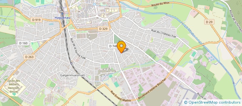 localisation de l'entreprise SCI JEREMIE  HAGUENAU