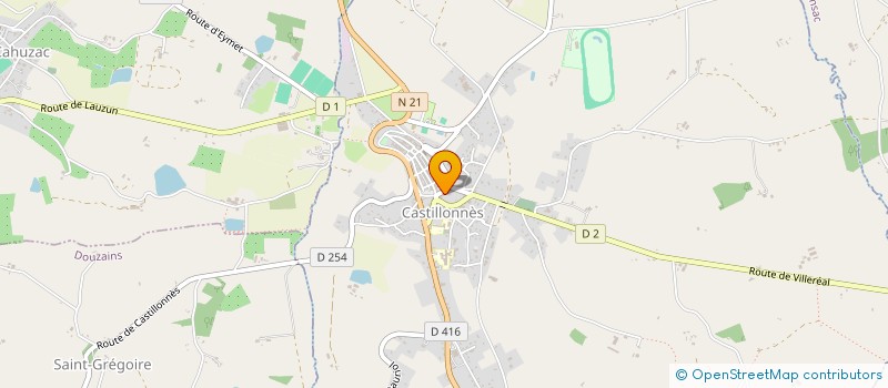 localisation de l'entreprise SCI JEREMMA  CASTILLONNES