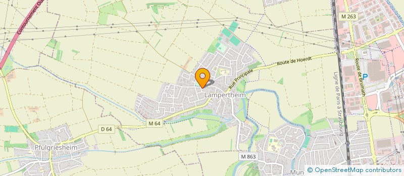 localisation de l'entreprise SCI JEREMY  LAMPERTHEIM