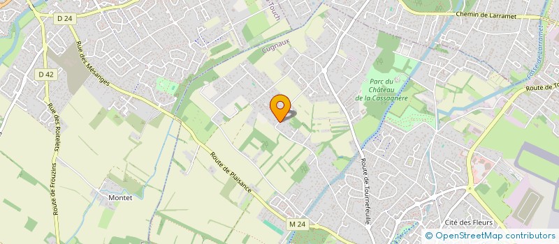 localisation de l'entreprise SCI JEREMY  CUGNAUX