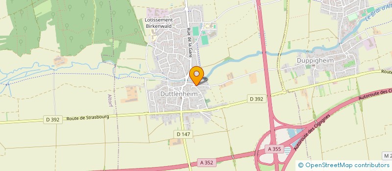 localisation de l'entreprise SCI JEREMY FOURGON  DUPPIGHEIM