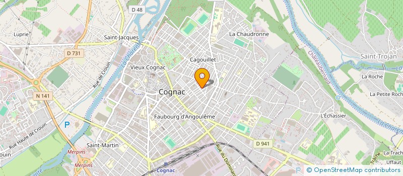 localisation de l'entreprise SCI JEREMY-MELODIE-FREDERIC à COGNAC