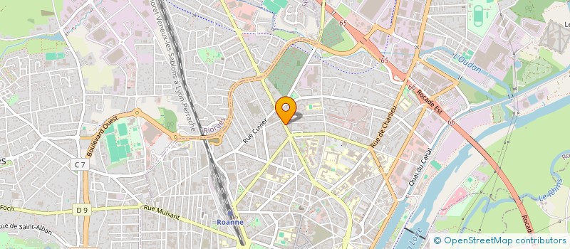 localisation de l'entreprise SCI JERIC  ROANNE