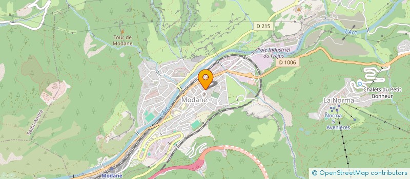 localisation de l'entreprise SCI JERICOME  MODANE