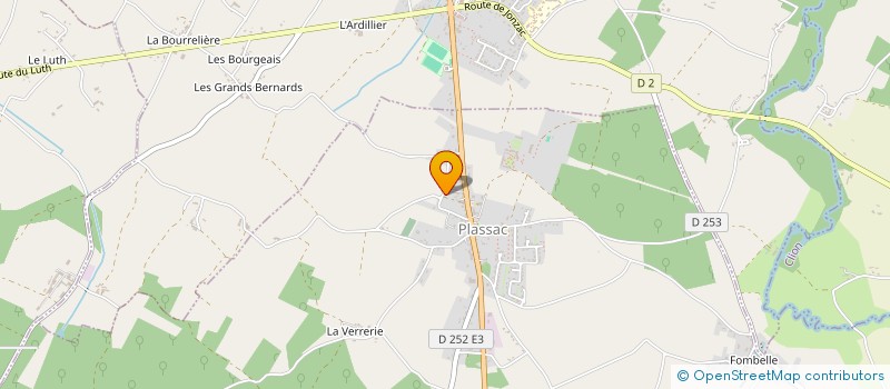 localisation de l'entreprise SCI JERIKA 17  PLASSAC