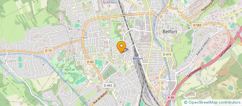 localisation de l'entreprise SCI JERIMO à BELFORT