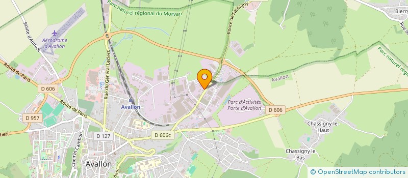localisation de l'entreprise SCI JERO à AVALLON