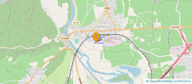 localisation de l'entreprise SCI JERO  REMOULINS