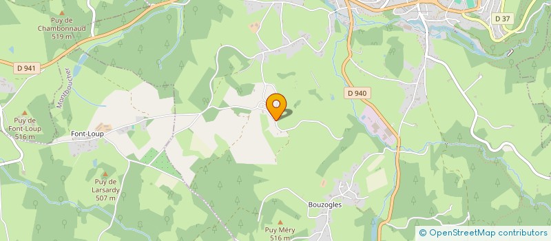 localisation de l'entreprise SCI JEROCLEM  BOURGANEUF