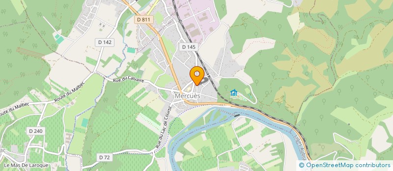 localisation de l'entreprise SCI JERODIA  MERCUES