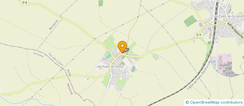 localisation de l'entreprise SCI JERODIE  ACHIET-LE-PETIT