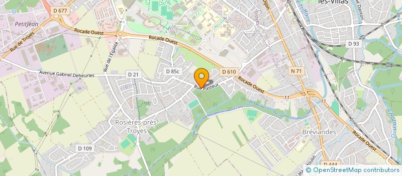 localisation de l'entreprise SCI JEROLY  ROSIERES-PRES-TROYES