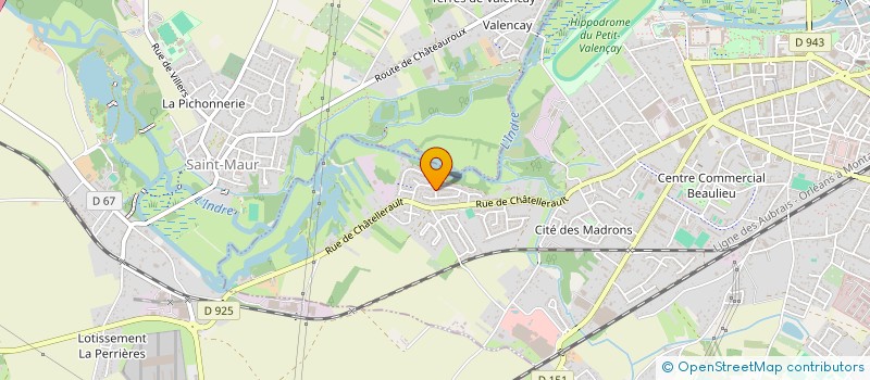 localisation de l'entreprise SCI JEROMA à CHATEAUROUX