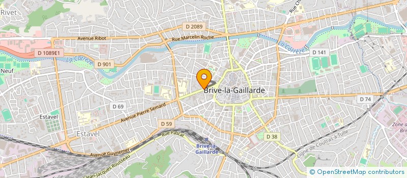 localisation de l'entreprise SCI JEROME  BRIVE-LA-GAILLARDE