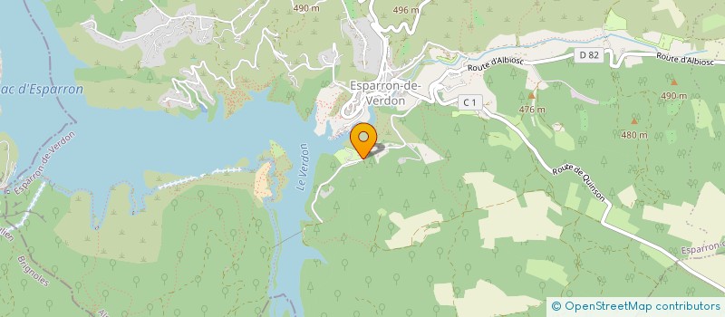 localisation de l'entreprise SCI JEROME B.  ESPARRON-DE-VERDON