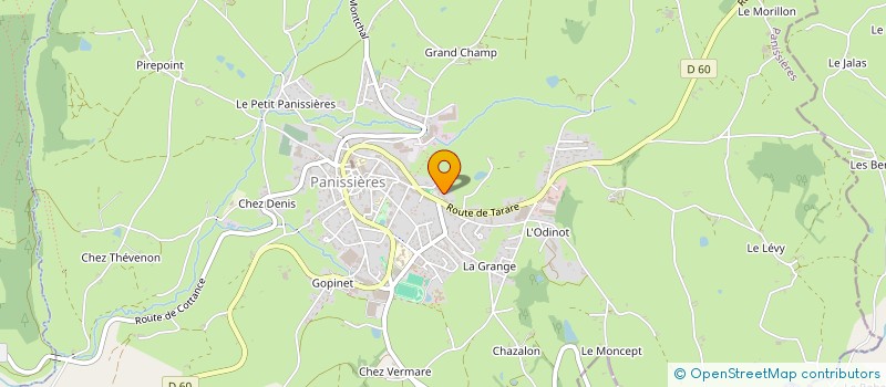 localisation de l'entreprise SCI JEROMESARAH  PANISSIERES