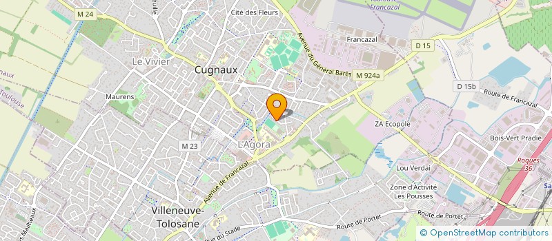 localisation de l'entreprise SCI JEROMI  CUGNAUX