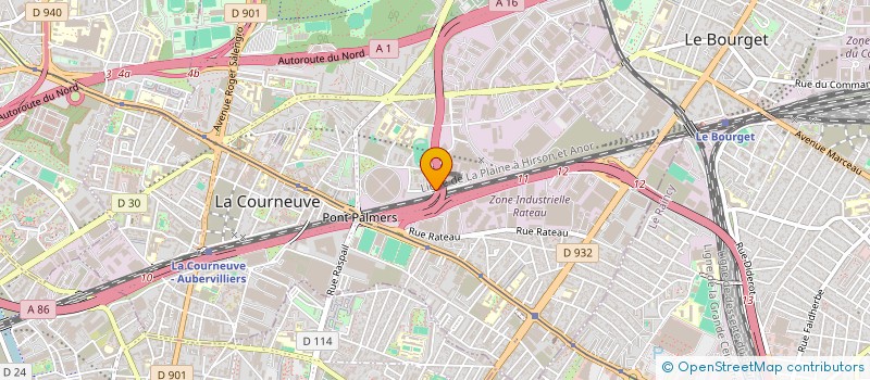 localisation de l'entreprise SCI JEROMI DE TOULOUSE à LA COURNEUVE