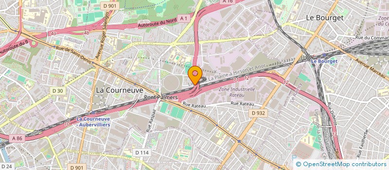 localisation de l'entreprise SCI JEROMI DE VERDUN à LA COURNEUVE