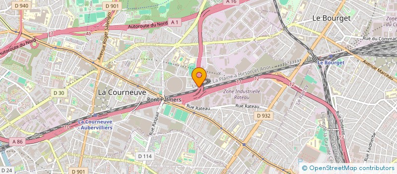 localisation de l'entreprise SCI JEROMI DU BLANC MESNIL à LA COURNEUVE