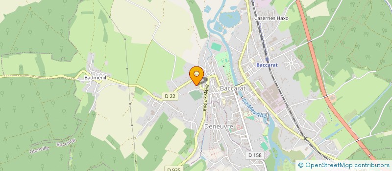 localisation de l'entreprise SCI JERONADE  BACCARAT