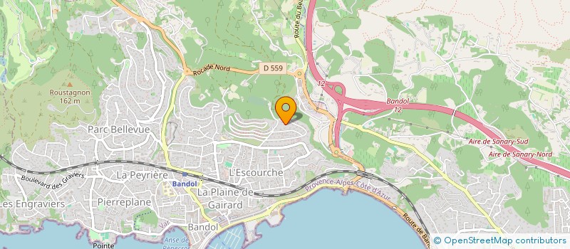 localisation de l'entreprise SCI JERRY à BANDOL