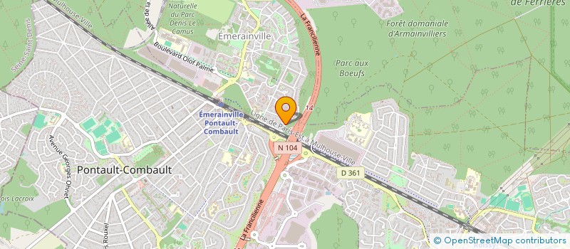 localisation de l'entreprise SCI JERRYMO  EMERAINVILLE