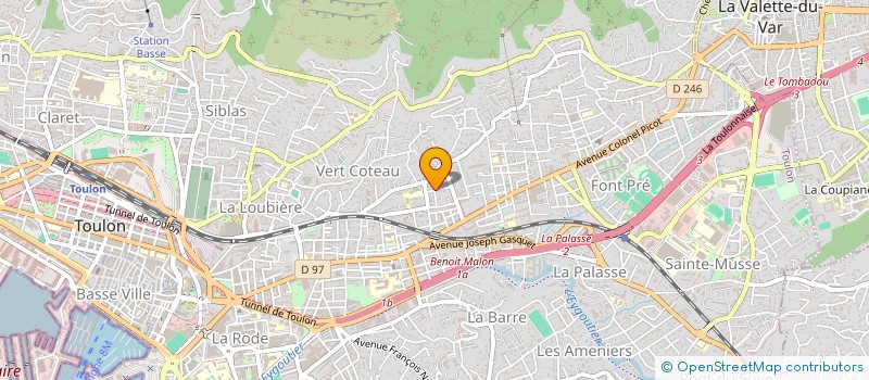 localisation de l'entreprise SCI JERU-SALEM  TOULON