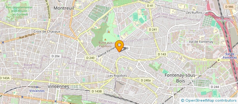 localisation de l'entreprise SCI JERYL à FONTENAY-SOUS-BOIS