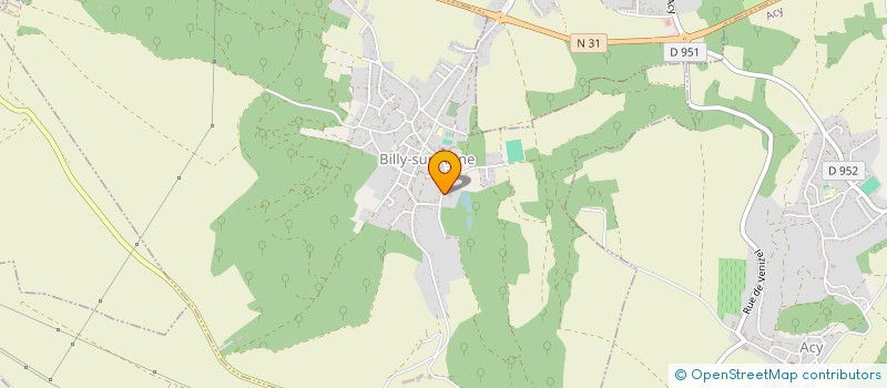 localisation de l'entreprise SCI JES à BILLY-SUR-AISNE