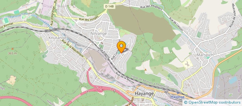 localisation de l'entreprise SCI JES  HAYANGE