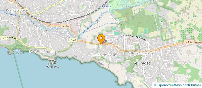 localisation de l'entreprise SCI JES GUERRAND  LE PRADET