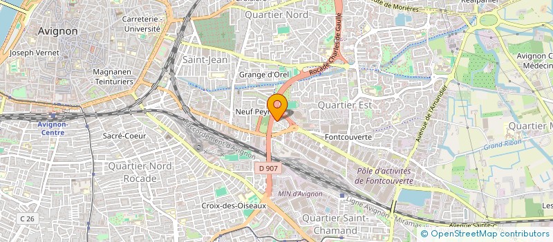 localisation de l'entreprise SCI JESFLAM  AVIGNON