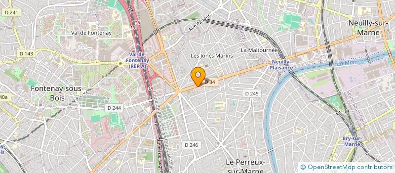 localisation de l'entreprise SCI JESLOD à LE PERREUX-SUR-MARNE