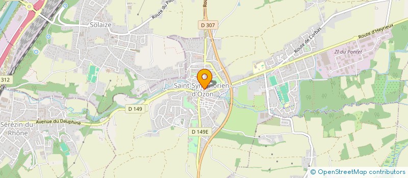 localisation de l'entreprise SCI JESSADIMM  SAINT-SYMPHORIEN-D'OZON