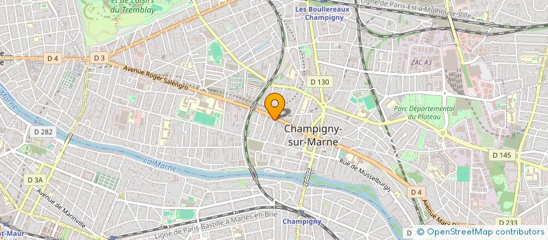 localisation de l'entreprise SCI JESSAURA  CHAMPIGNY-SUR-MARNE