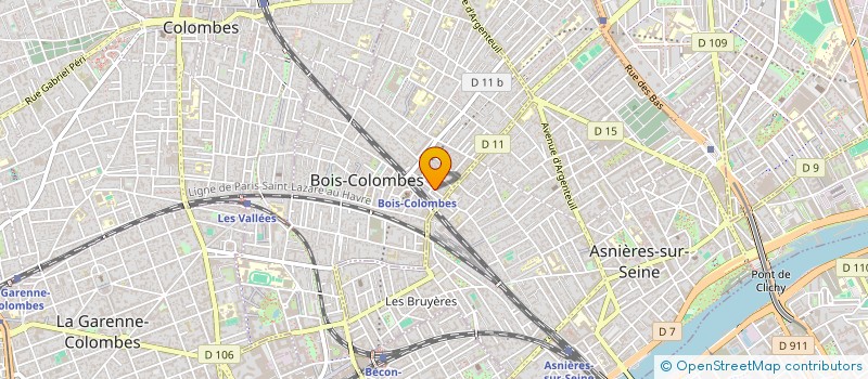 localisation de l'entreprise SCI JESSCAT à BOIS-COLOMBES