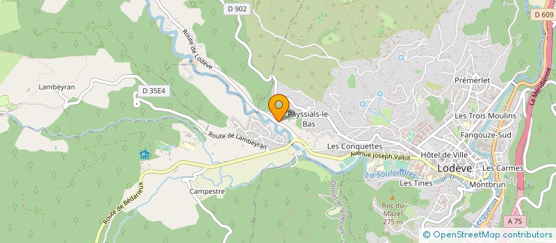 localisation de l'entreprise SCI JESSE  LODEVE