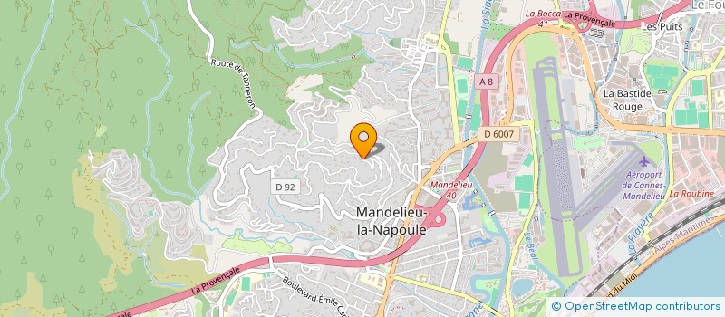 localisation de l'entreprise SCI JESSIANE à MANDELIEU-LA-NAPOULE