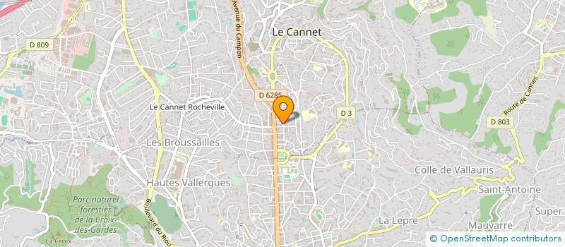 localisation de l'entreprise SCI JESSICA à LE CANNET