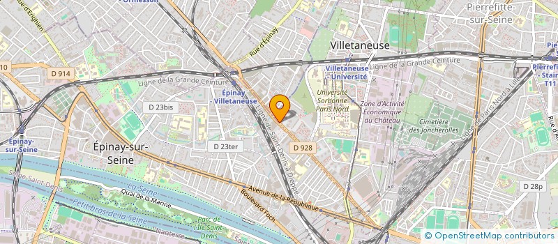 localisation de l'entreprise SCI JESSICA  VILLETANEUSE