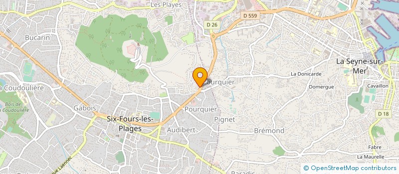 localisation de l'entreprise SCI JESSICA à SIX-FOURS-LES-PLAGES